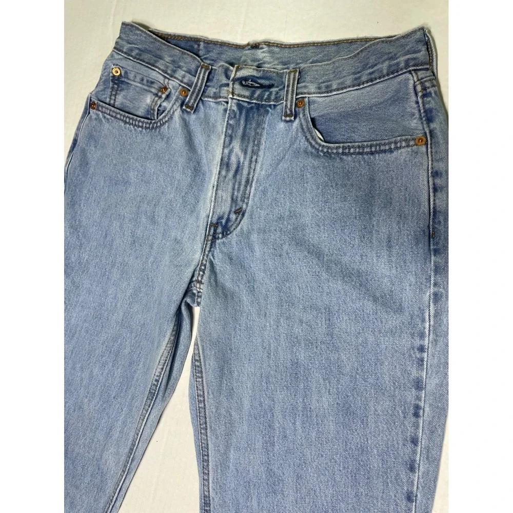 Levis 550 Relaxed Fit‎ Light Wash Denim Jeans Mens W31 L30 Blue 00550-4886 b3